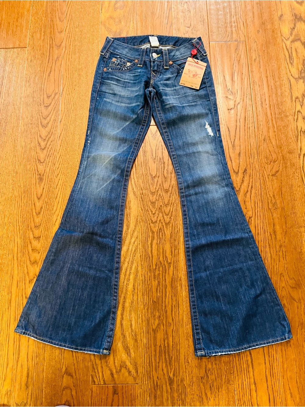 True Religion Women's Sienna Dark Blue Bootcut Jeans